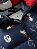 Multi Peanuts® Print Relaxed Hooded Puffer Jacket  Kids Unisex