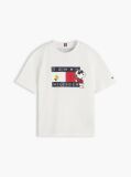 White Peanuts® Flag Graphic Jersey T-Shirt  Kids Unisex