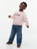 Pink Terry Crew Neck Sweatshirt  Kids Unisex