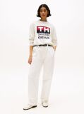 Beige Hilfiger Sailing Rib-Knit Intarsia Logo Jumper  Unisex