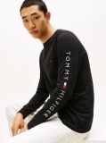 Black Organic Jersey Logo Long Sleeve T-Shirt  Men