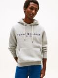 Γκρι Fleece Hoody Με Λογότυπο  Άνδρες