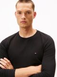 Μαύρο Μακρυμανικο T-Shirt Σε Slim Ελαστικη Γραμμη  Άνδρες