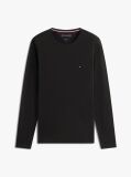 Μαύρο Μακρυμανικο T-Shirt Σε Slim Ελαστικη Γραμμη  Άνδρες