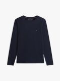 Μπλε Μακρυμανικο T-Shirt Σε Slim Ελαστικη Γραμμη  Άνδρες