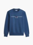 Blue TH Flex Logo Sweatshirt  Men