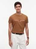 Καφέ T-Shirt Απο Οργανικό Βαμβάκι  Άνδρες