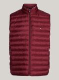 Red Recycled Quilted Packable Vest  Men