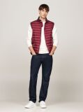 Red Recycled Quilted Packable Vest  Men