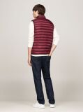 Red Recycled Quilted Packable Vest  Men