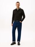 Black 1985 TH Flex Slim Fit Long Sleeve Polo  Men