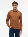 Brown 1985 TH Flex Regular Fit Long Sleeve Polo  Men