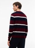 Red Cotton Cashmere Crew Neck Jumper.  Men