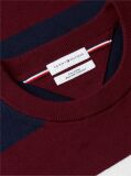 Red Cotton Cashmere Crew Neck Jumper.  Men