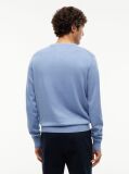 Blue Cotton Cashmere Crew Neck Jumper.  Men