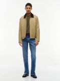 Green Cotton Cashmere Crew Neck Jumper.  Men