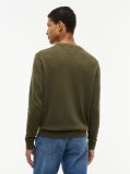 Green Cotton Cashmere Crew Neck Jumper.  Men