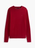 Red Cotton Cashmere Crew Neck Jumper.  Men