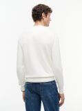 Beige Cotton Cashmere Crew Neck Jumper.  Men