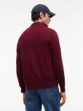 Red Cotton Cashmere Zip-Thru Cardigan  Men