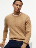 Brown Classics Cable Knit Relaxed Fit Jumper  Men