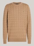Brown Classics Cable Knit Relaxed Fit Jumper  Men
