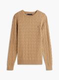 Brown Classics Cable Knit Relaxed Fit Jumper  Men