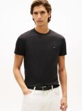 Μαύρο Slim T-Shirt Με Κεντητό Σημαιάκι  Άνδρες