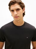 Μαύρο Slim T-Shirt Με Κεντητό Σημαιάκι  Άνδρες