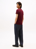 Red Flag Embroidery Interlock Slim Fit T-Shirt  Men