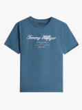 Μπλε T-Shirt Με Λογότυπο Και Κλασική Λαιμόκοψη  Άνδρες