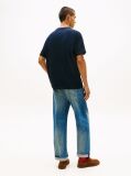 Blue Script Logo Crew Neck T-Shirt  Men