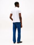 White Mandarin Collar Slim Polo Shirt  Men