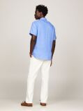 Blue Washed Pure Linen Shirt  Men