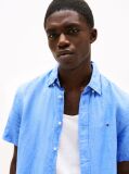Blue Washed Pure Linen Shirt  Men