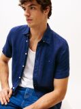 Blue Washed Pure Linen Shirt  Men