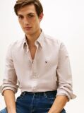 Beige Heritage Regular Fit Oxford Shirt  Men
