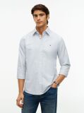 Blue Heritage Stripe Regular Fit Oxford Shirt  Men