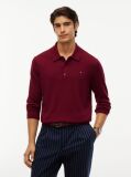 Red Polo Collar Jumper with Cashmere  Men