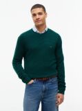 Green Pure Lambswool Crew Neck Jumper  Men