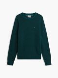 Green Pure Lambswool Crew Neck Jumper  Men