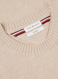 Beige Pure Lambswool Crew Neck Jumper  Men