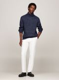 Blue Smart Casual Wool Blend Relaxed Jumper  Men
