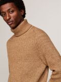 Khaki Smart Casual Wool Blend Relaxed Jumper  Men