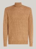 Khaki Smart Casual Wool Blend Relaxed Jumper  Men
