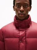 Red Hooded Down Puffer Jacket  Men