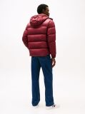 Red Hooded Down Puffer Jacket  Men