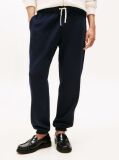 Blue Cuffed Leg Fleece Joggers  Men