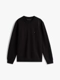 Μαύρο Φούτερ Fleece Με Κλασική Λαιμόκοψη  Άνδρες