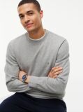 Grey Fleece Crew Neck Sweatshirt  Men